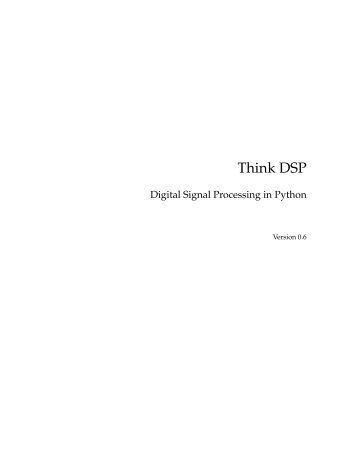 Think DSP in PDF - Green Tea Press
