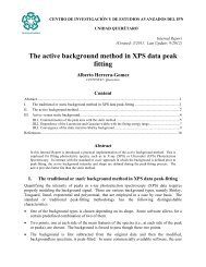 The active background method in XPS data peak fitting - Cinvestav ...