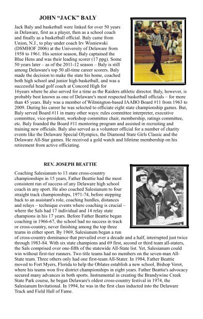 to download the PDF - Delaware Sports Museum and Hall of Fame