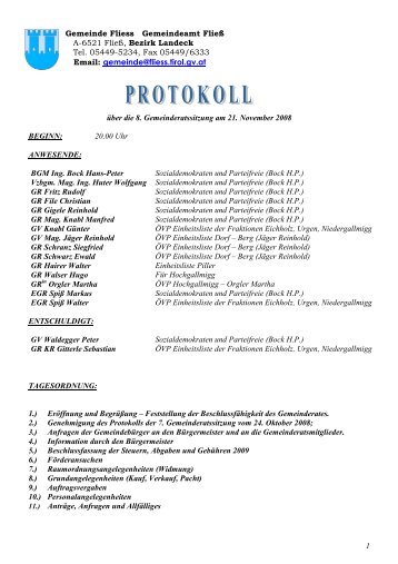 8. GR-Sitzung am 21.11.2008 (476 KB) - .PDF - Fliess