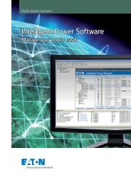 Eaton Intelligent Power Software brochure