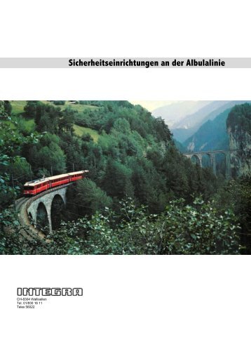 Sicherheitseinrichtungen an der Albulalinie - Signal- und ...