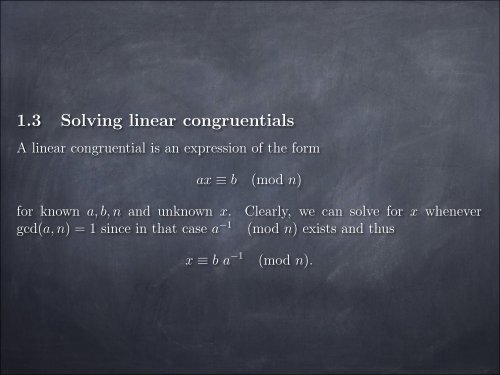 Course notes (chap. 1 Number Theory, chap. 2 ... - McGill University