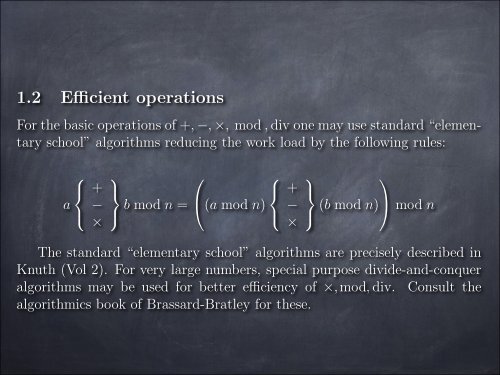 Course notes (chap. 1 Number Theory, chap. 2 ... - McGill University