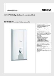 DE4151821, Siemens electronic comfort