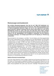 Rückzonungen sind facettenreich - vlp-aspan