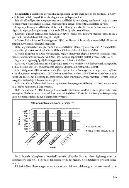 ÃnkormÃ¡nyzati jelentÃ©s Karcag vÃ¡ros 2006-2010. Ã©vi Ã¡llapotÃ¡rÃ³l