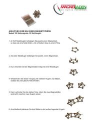 ANLEITUNG ZUM BAU EINES MAGNETSTERNS - Magnetladen