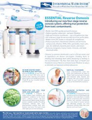 Download Product Brochure - Environmental Water Systems