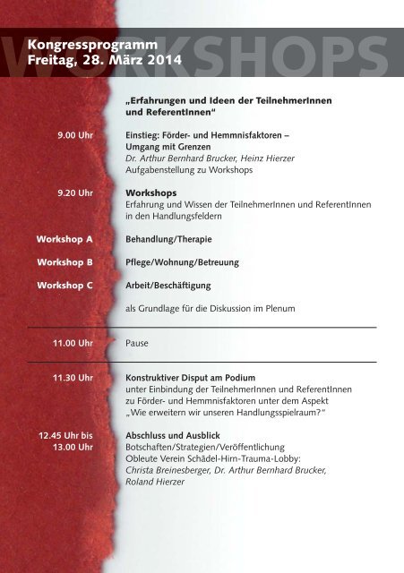 Programm SHT-Kongress - assista