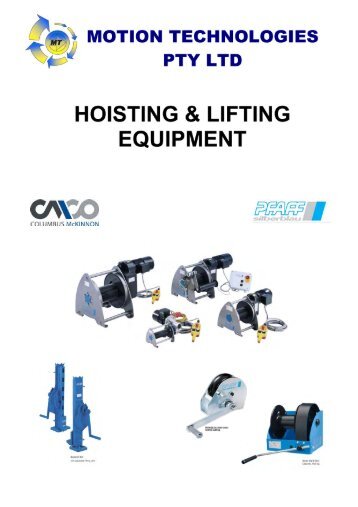 MT CMCO Hoisting and Lifting 081012.pdf - Motion Technologies