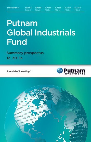 Global Industrials Fund Summary Prospectus - Putnam Investments