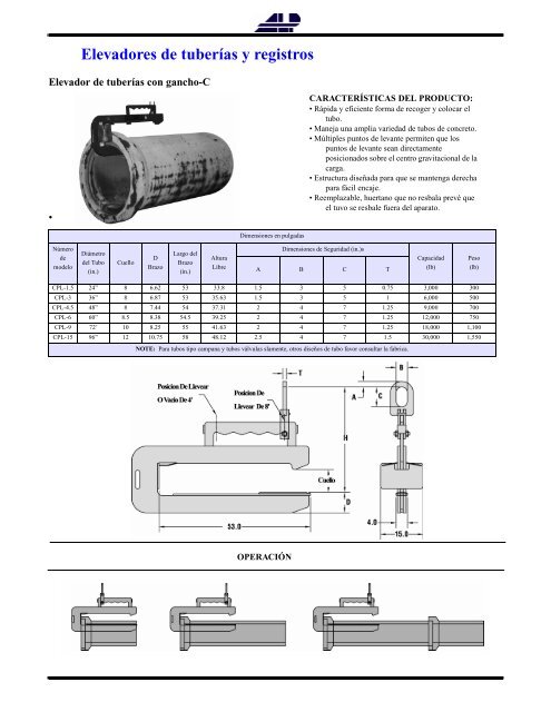 Elevadores de tuberÃ­as y registros