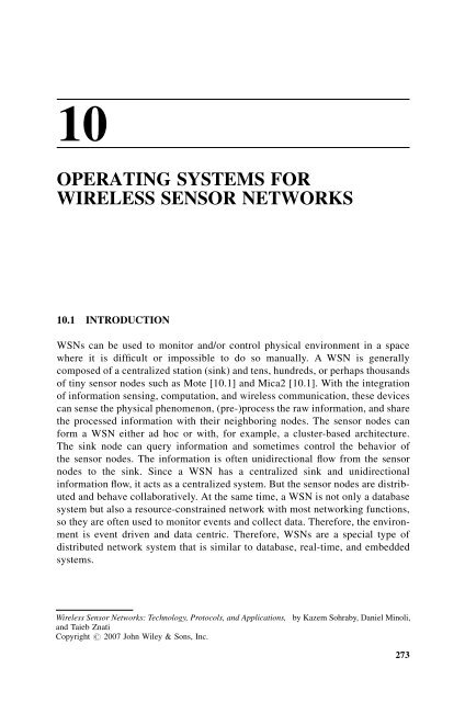 Wireless Sensor Networks : Technology, Protocols, and Applications