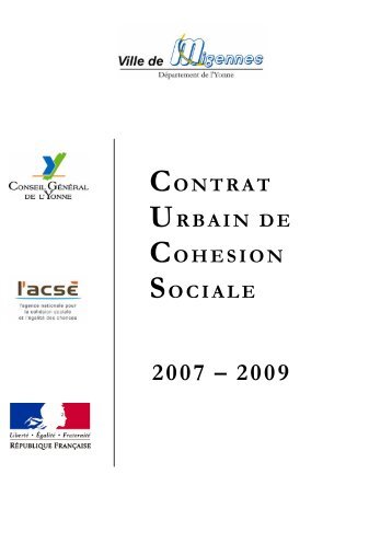 contrat urbain de cohesion sociale - SIG Politique de la Ville ...