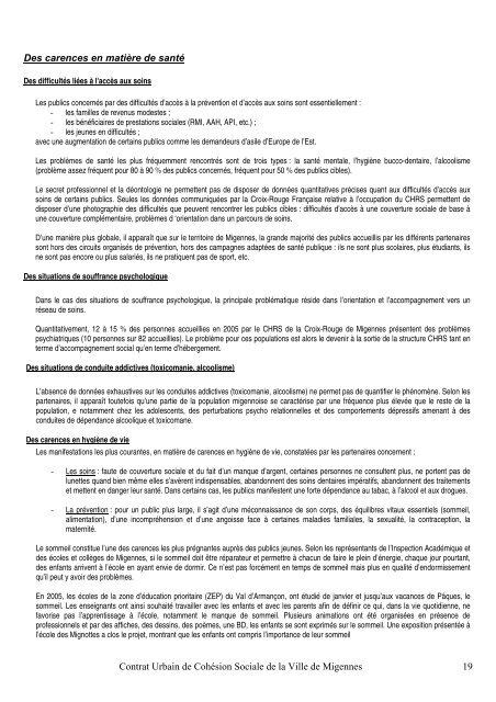 contrat urbain de cohesion sociale - SIG Politique de la Ville ...