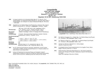 Leopoldville - Ship-DB Schiffsdatenbank