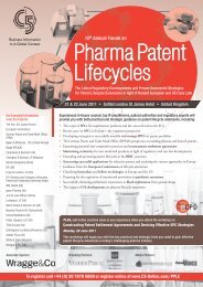 Pharma Patent Lifecycles - Schwegman, Lundberg & Woessner