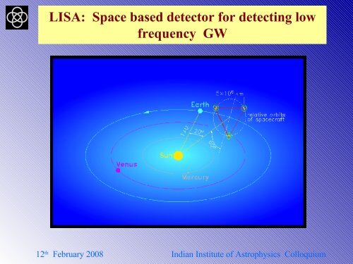 Sanjeev Dhurandhar Colloqm - Indian Institute of Astrophysics