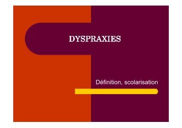 DYSPRAXIES - Sylvie Castaing - Chez