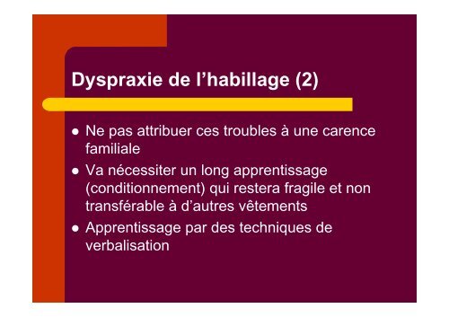 DYSPRAXIES - Sylvie Castaing - Chez