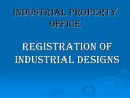 REGISTRATION OF INDUSTRIAL DESIGN