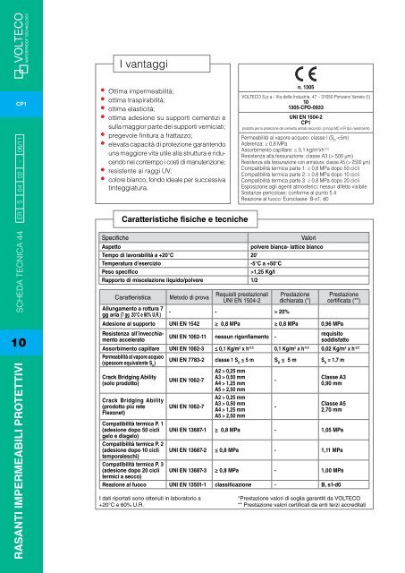 schede tecniche - Volteco