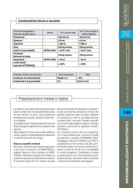 schede tecniche - Volteco