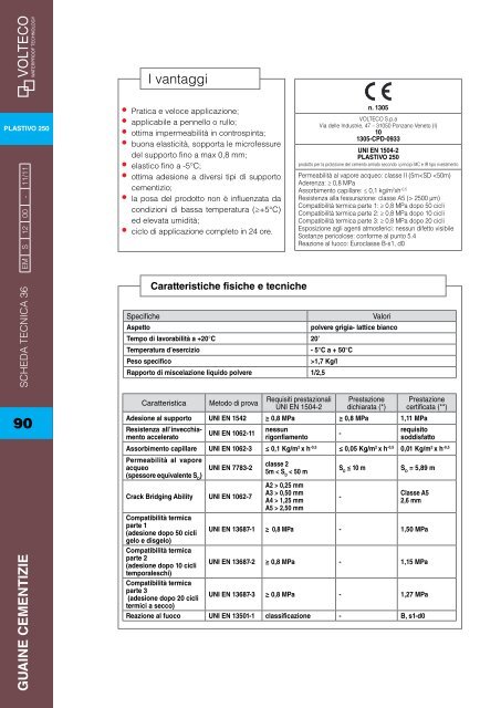 schede tecniche - Volteco