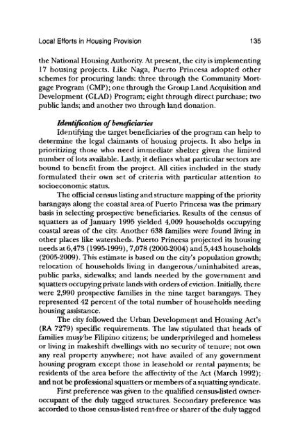 Metropolitan Arrangements - Philippine Institute for Development ...