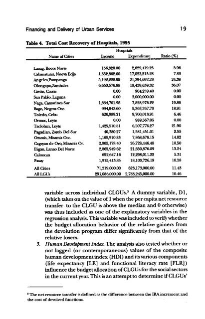 Metropolitan Arrangements - Philippine Institute for Development ...