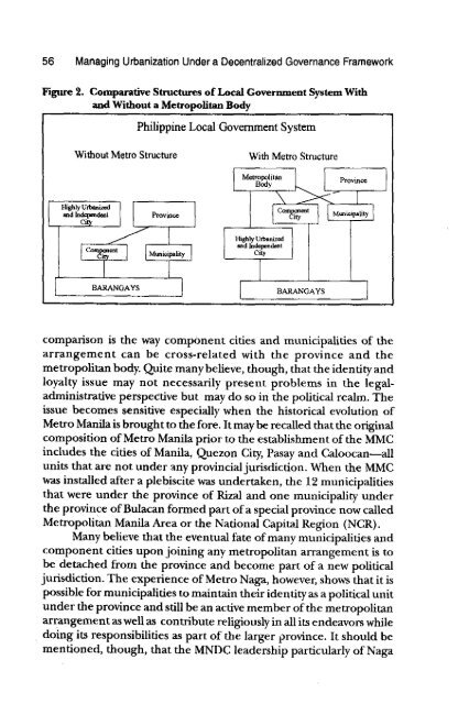 Metropolitan Arrangements - Philippine Institute for Development ...