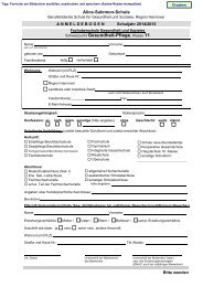 Anmeldeformular Klasse 11 - Alice-Salomon-Schule