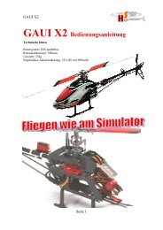 GAUI X2 Bedienungsanleitung - Heli Shop