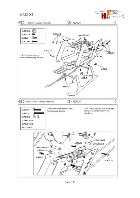 GAUI X2 Bedienungsanleitung - Heli Shop