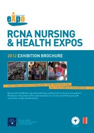 RCNA NuRsiNg & HeAltH expos - Royal College of Nursing, Australia