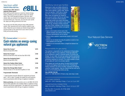 Cash rebates on energy-saving natural gas appliances - Vectren ...