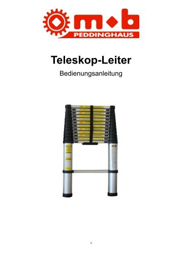 Teleskop-Leiter - Peddinghaus