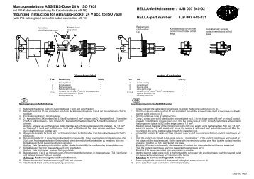 Montageanleitung ABS/EBS-Dose 24 V ISO 7638 mounting ...