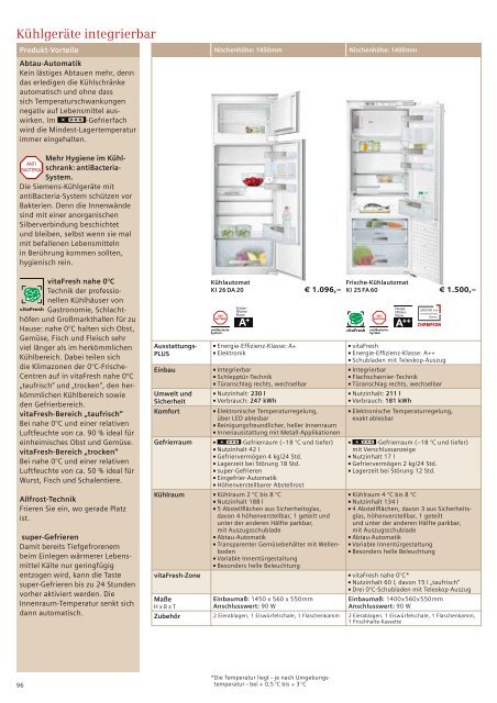 Gerät: KI 26 FA50 82 - Siemens