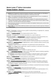 Glossar Englisch Deutsch Springer