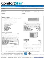 CCH012CD-13 Submittal - ComfortStar