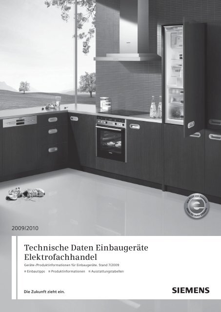 Technische Daten Einbaugeräte ... - Siemens Home Appliances