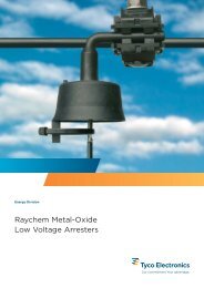 Raychem Metal-Oxide Low Voltage Arresters