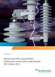 Bowthorpe EMP surge arrester Distribution metal oxide surge ...