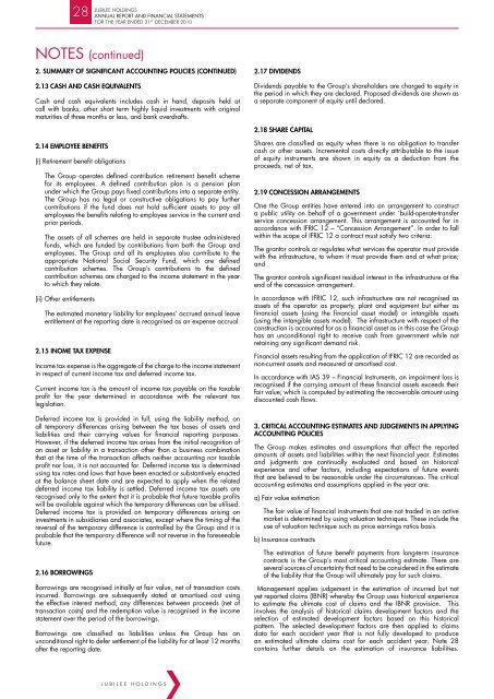 Jubilee Insurance 2010 Annual Report