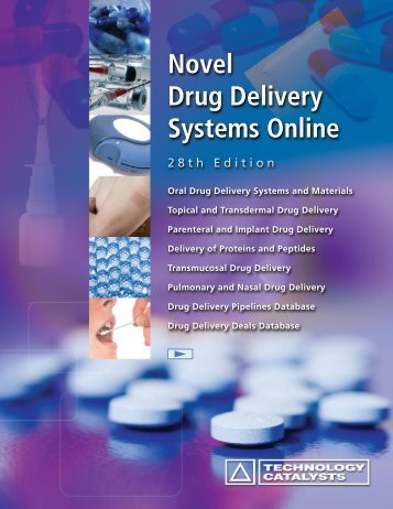 Novel Drug Delivery Systems Online - Technology Catalysts ...