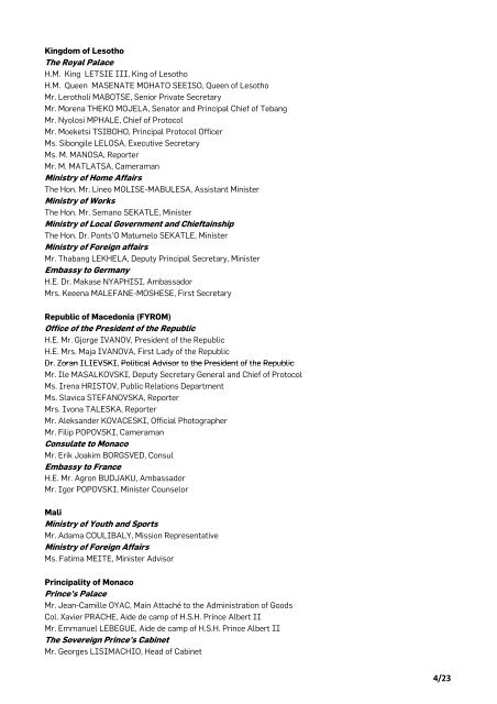 List of Participants_MAJ281211pdf - Peace and Sport