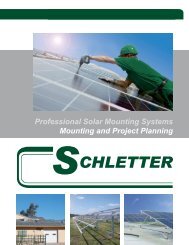 Mounting and Project Planning - Schletter Inc.