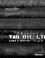 Notice of Meeting and Information Circular - TAG Oil